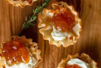 Sweet and Savory Fig Goat Cheese Phyllo Bites