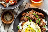 Quick Korean Beef Bowls