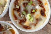 Shrimp Dumpling Lasagna Bake