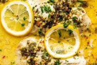 Zesty Lemon Butter Baked Tilapia