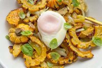 Roasted Delicata Salad with Maple Pecans