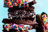 Gourmet Brownie Waffle Ice Cream Stacks
