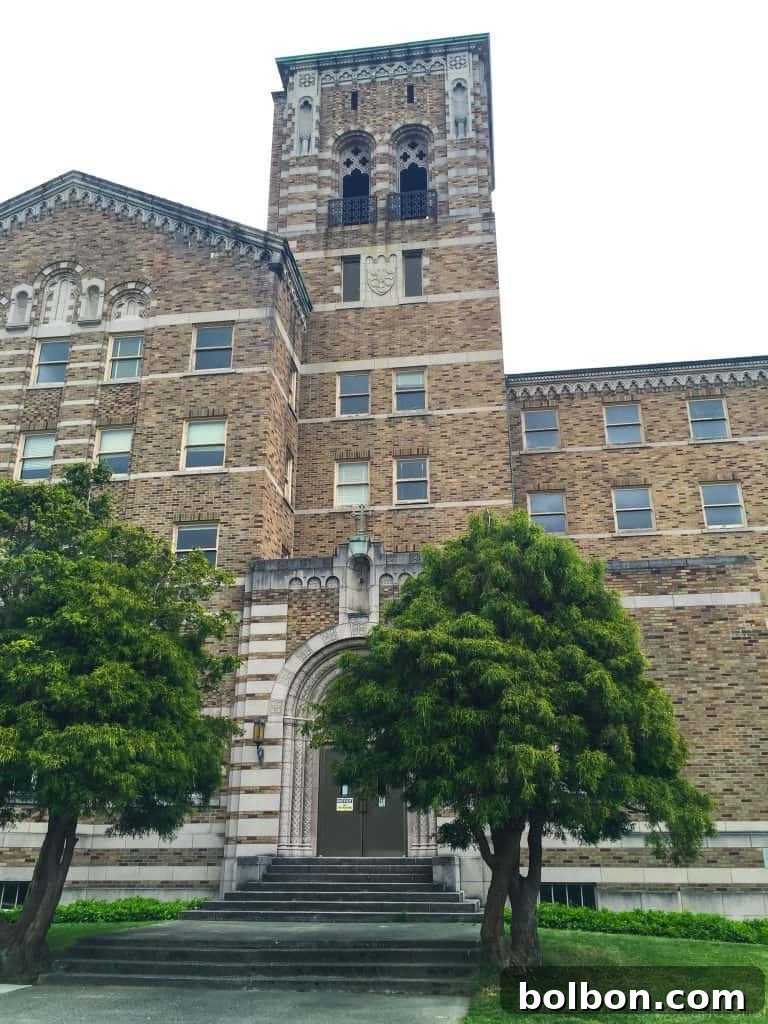 No Experience Needed: Seattle's Top 5 Beginner Hikes 14 Stone building on former seminary grounds at Saint Edward State Park.