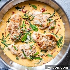 Creamy Basil Skillet Pork Chops