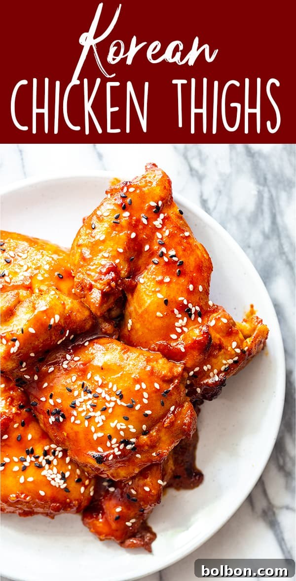 pin image for Korean Chicken Thighs