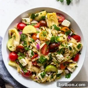 Vibrant Mediterranean Orzo Salad 7 Mediterranean Orzo Salad recipe image