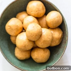 Delicious no-bake peanut butter energy balls