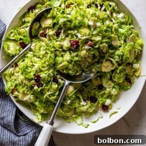 Shaved Brussels Sprouts Salad