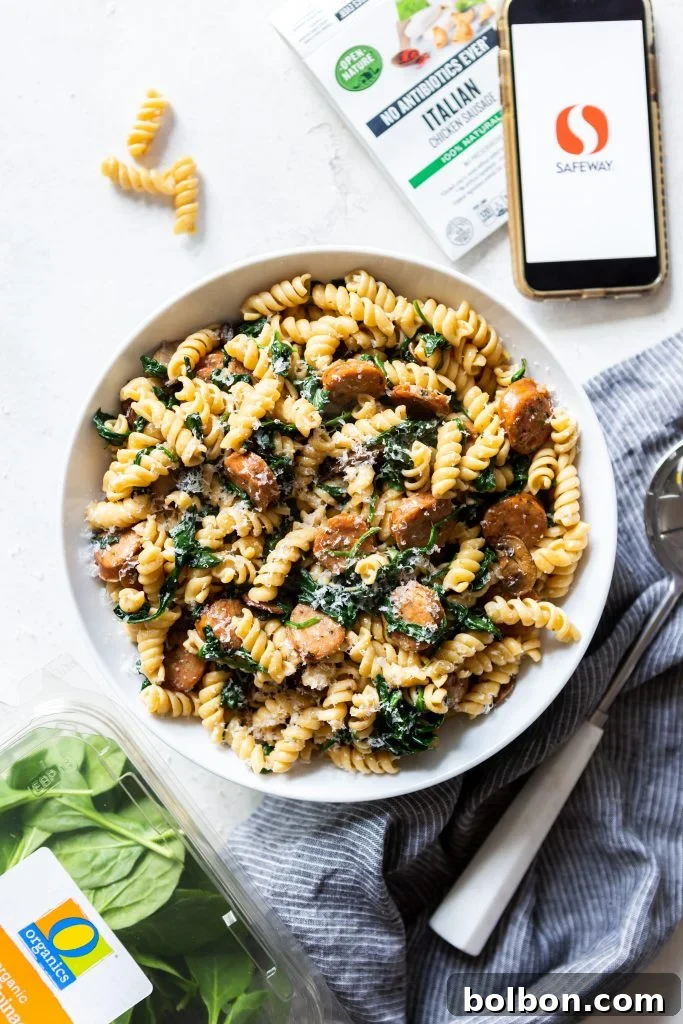 Packaging of Safeway O Organics whole wheat rotini, emphasizing organic and healthy pasta choices.