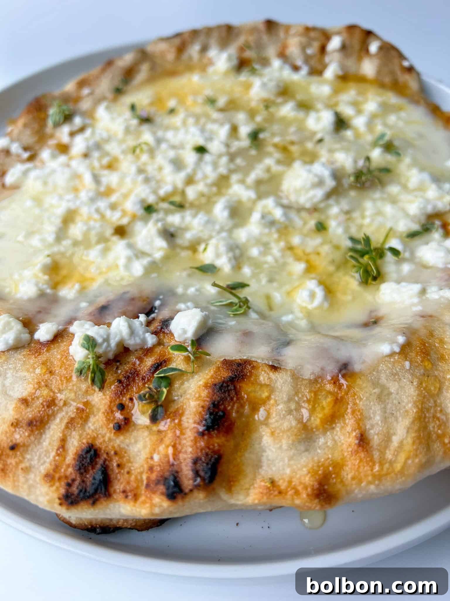 Honeyed Feta Flatbread 2 Honey and Feta Pita