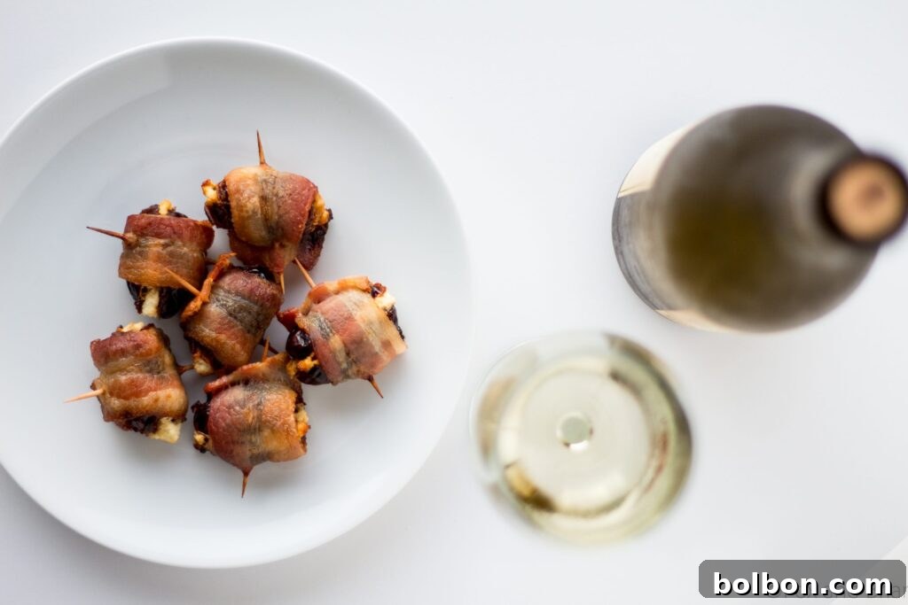 Sweet and Salty Bacon Wrapped Dates with Creamy Goat Cheese 2 Goat Cheese Stuffed Bacon Wrapped Dates - these are so easy, only take 3 ingredients and are wildly addictive! They will dissapear before you know it.