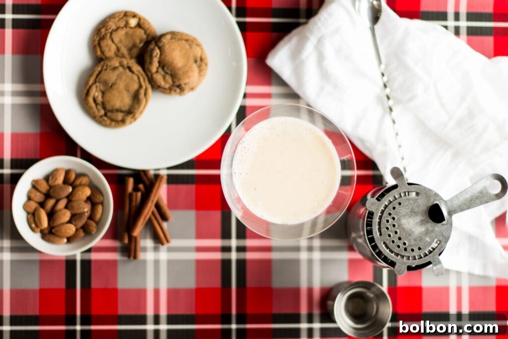 Gingerbread Martini Melodies 2 A beautifully garnished Gingerbread Martini, ready for holiday celebrations.