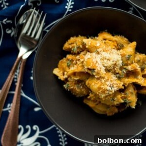 Pumpkin, Gruyere and Goat Cheese Mac and Cheese