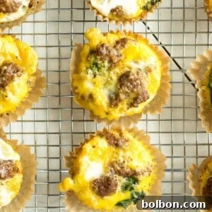 Sausage and Kale Make Ahead Egg Muffins