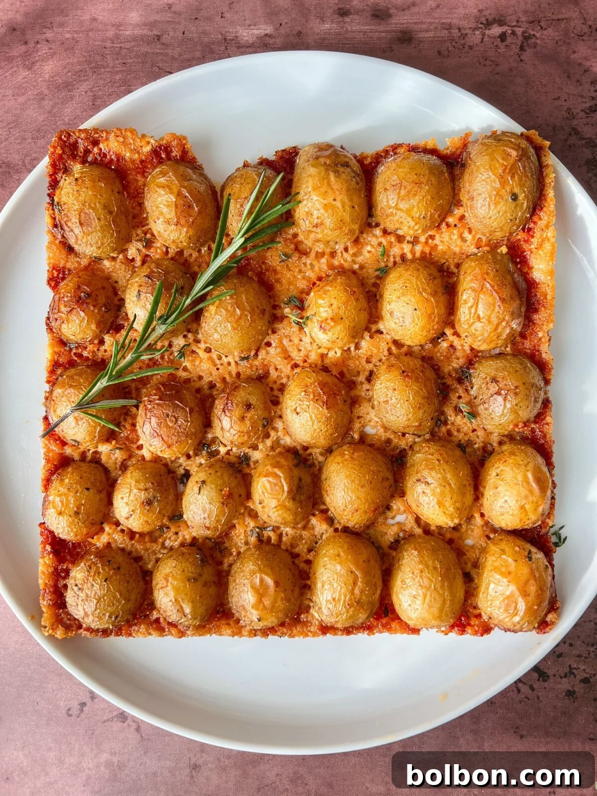 Crunchy Parmesan Potatoes 2 Crispy Parmesan Potatoes ready to be served, showcasing their golden-brown, cheesy crust and tender interior.
