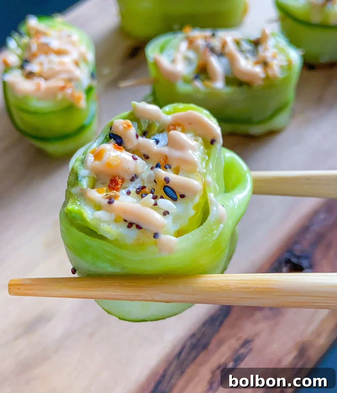 Egg White Cucumber Rolls