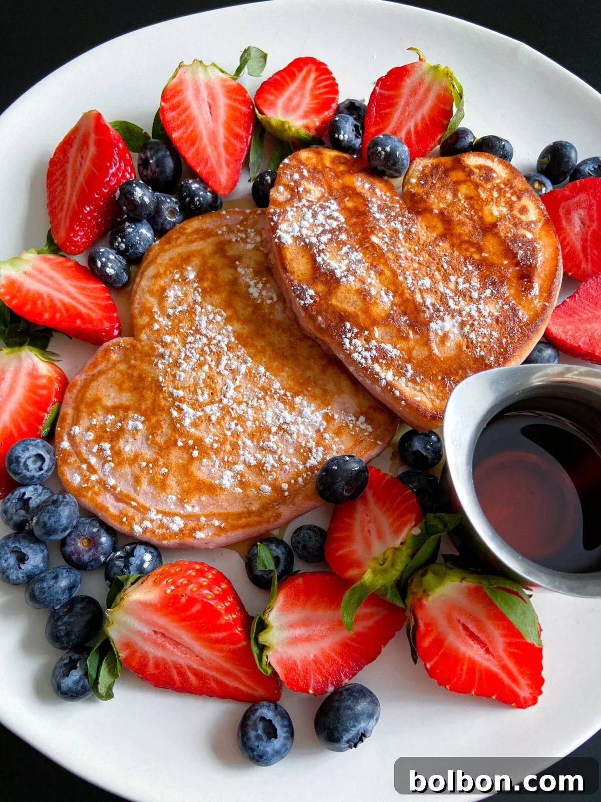 Heart Shaped Pancakes