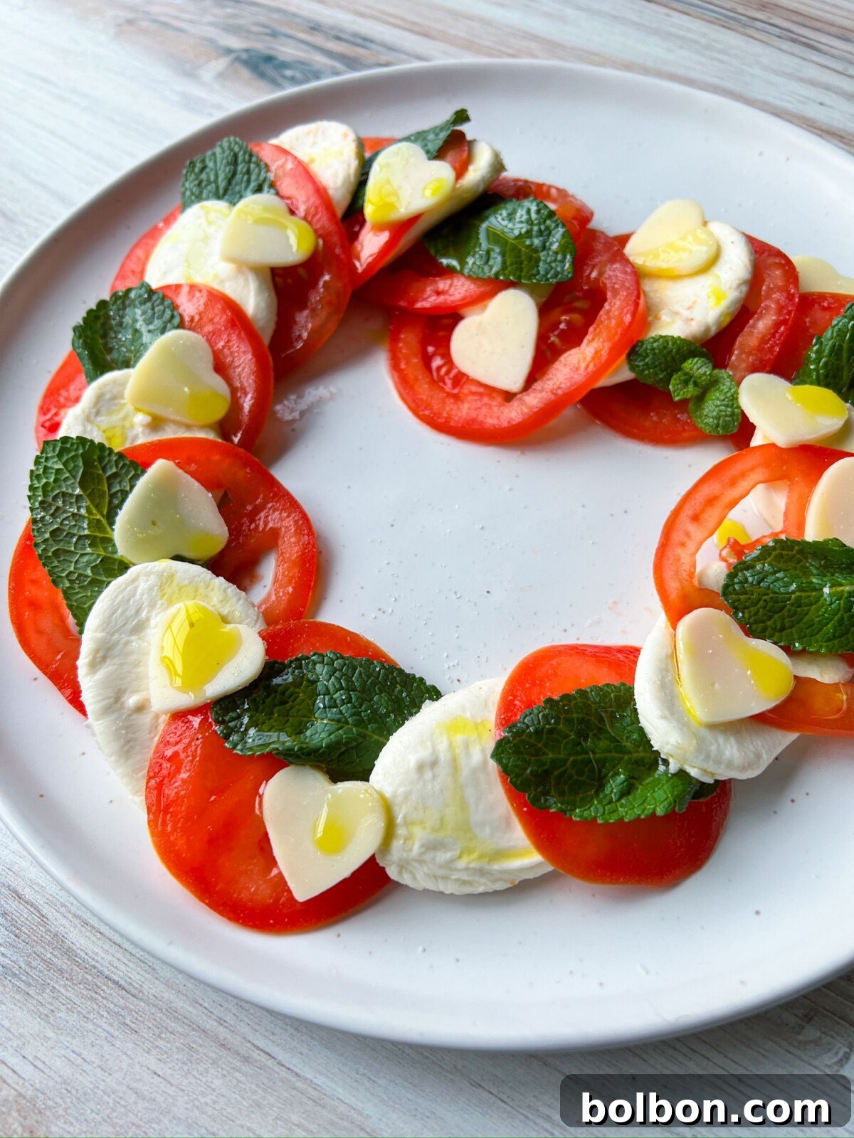 Heartfelt Caprese Salad 3 Heart Shaped Caprese Salad