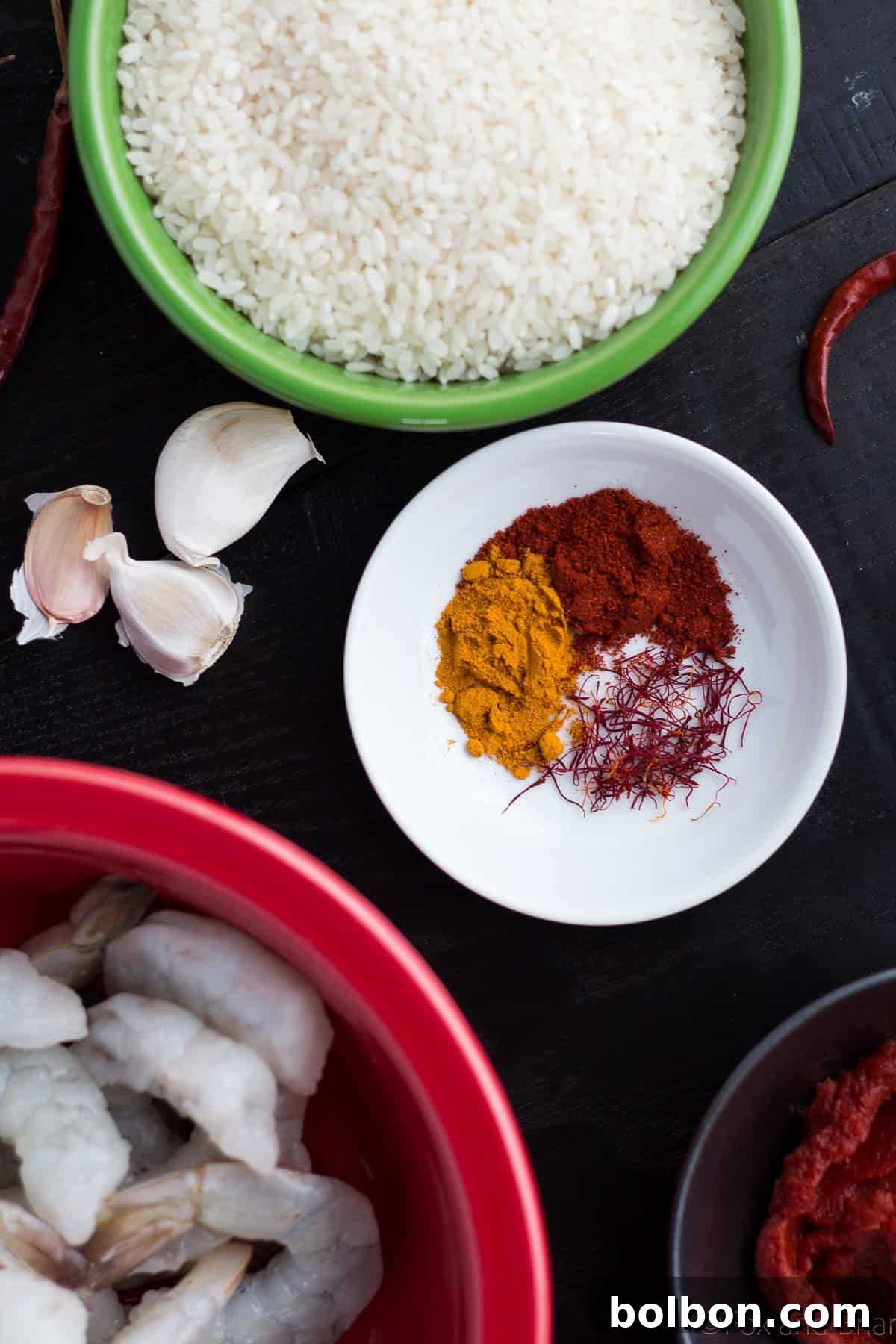 Saffron-Infused Shrimp and Chorizo Paella 3 Shrimp and Chorizo Paella | How to make Paella | Spanish paella recipe | easy paella recipe | Spanish seafood paella recipe | authentic paella recipe | authentic seafood paella recipe