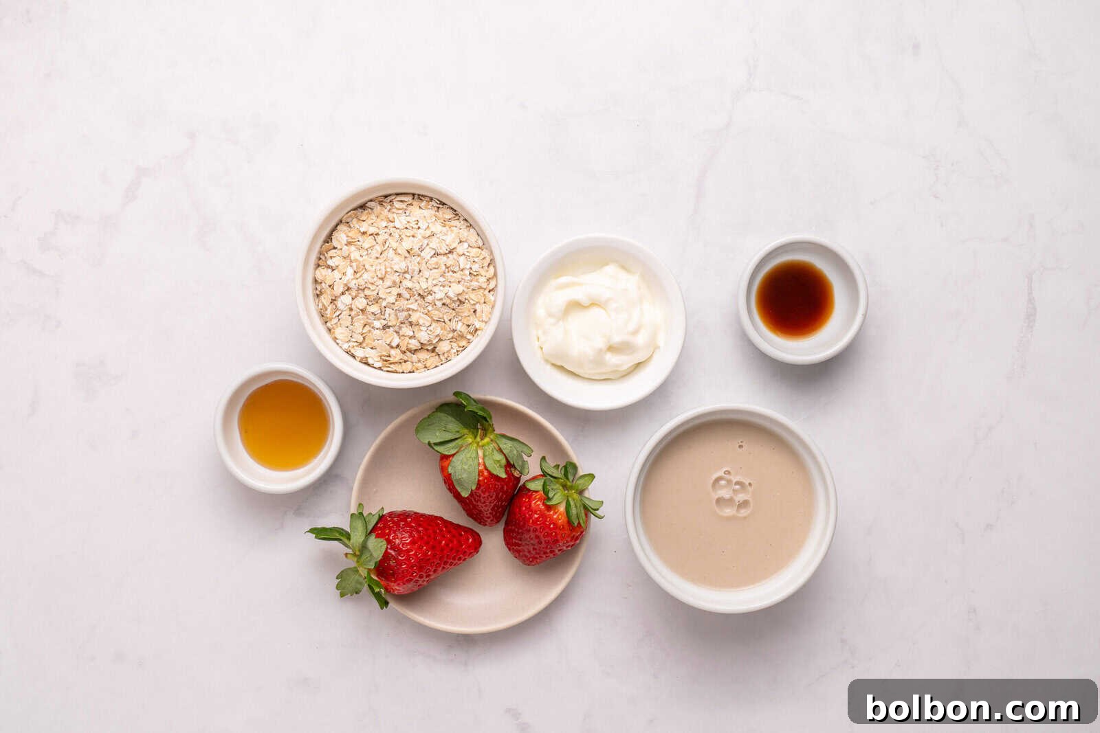 a photo of all the ingredients prepped on the counter. 
