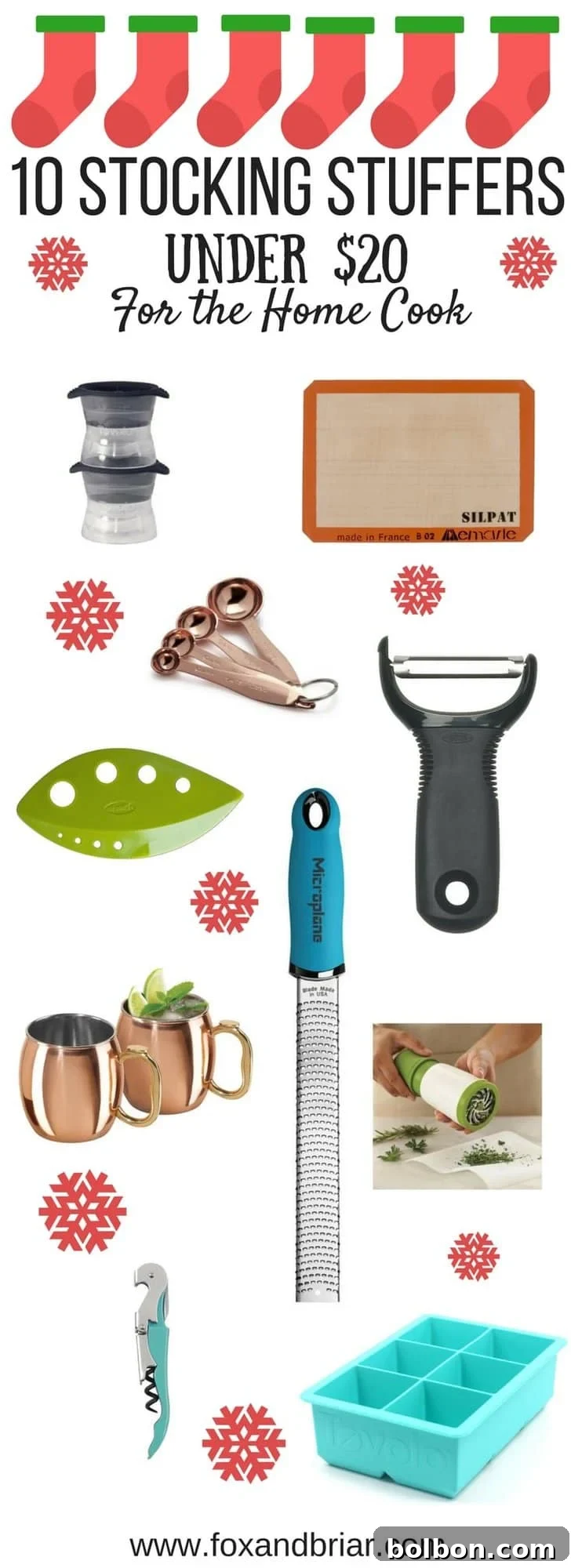 Affordable Kitchen Delights: Stocking Stuffers for Home Cooks 3 Looking for some stocking stuffers or inexpensive gifts for the home cook in your life? I've put together a list of 10 items under twenty dollars that any home cook would love!