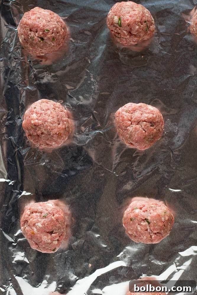 Savory Prep Ahead Meatballs (Paleo Gluten-Free Whole30) 3 Delicious Make Ahead Meatballs served with marinara sauce.