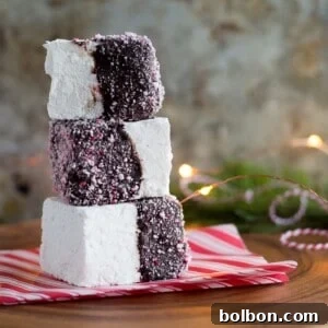 Homemade Peppermint Marshmallows for the holidays