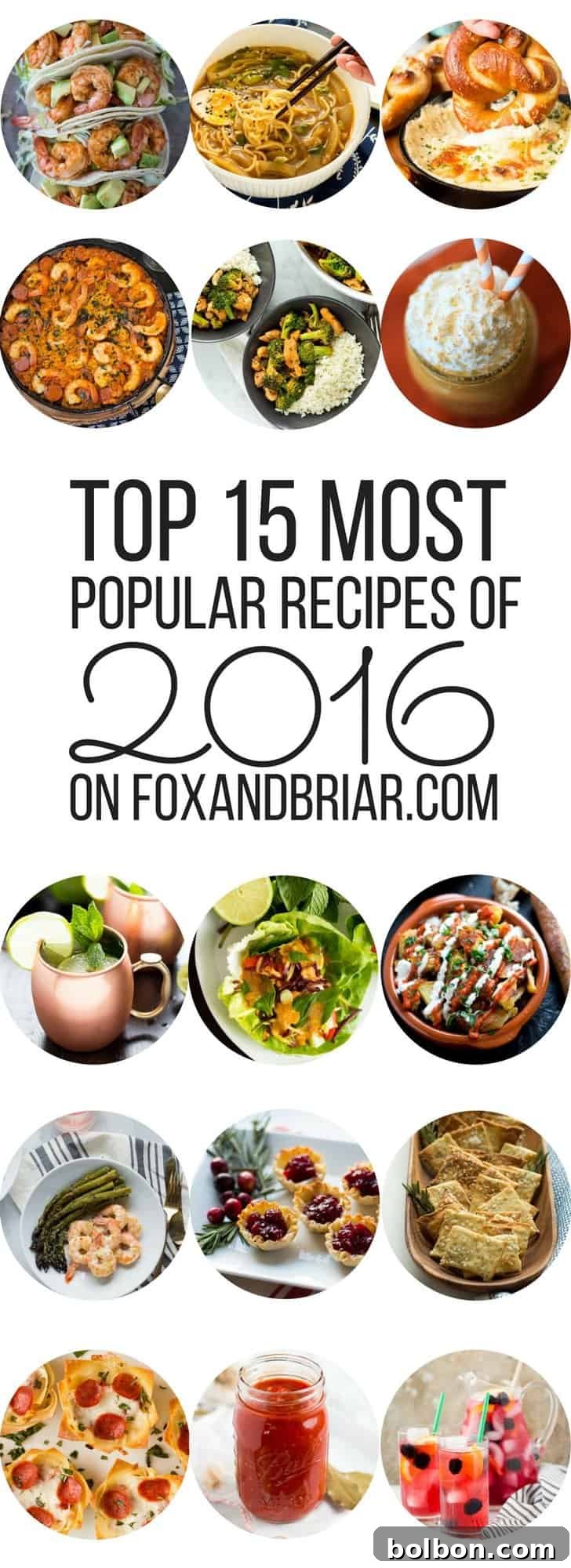 Pin this post: Fox and Briar's Top 15 Most Popular Recipes of 2016