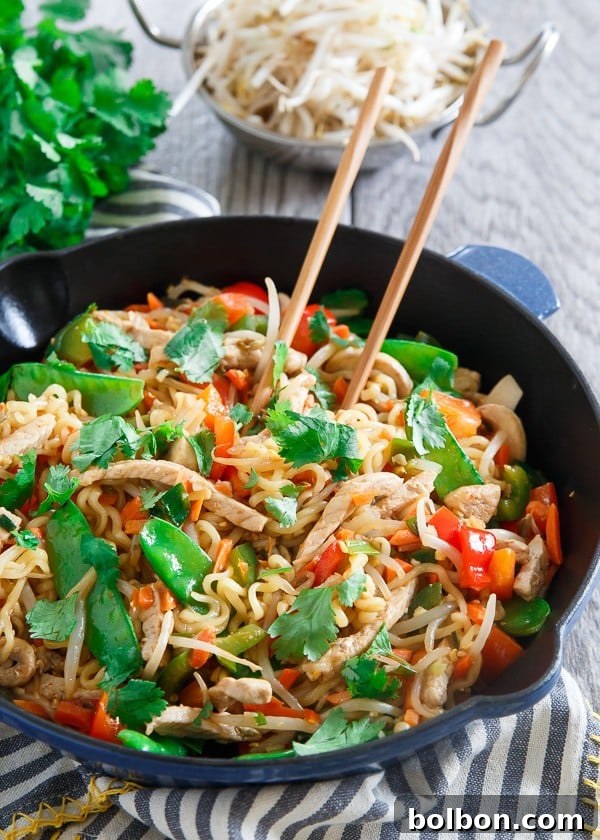 31 Healthy 30-Minute Dinners for Effortless Weeknights 7 20 Minute Sweet & Spicy Pork Ramen Stir Fry by Running to the Kitchen - Quick Dinner Recipe