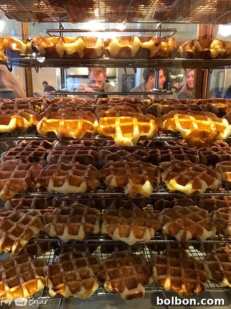 Maximize Your Vancouver Weekend: An Ultimate 36-Hour Itinerary 3 Delicious Liege Waffles at Medina Cafe, a must-try brunch spot in Vancouver BC. Part of your ultimate weekend food guide.