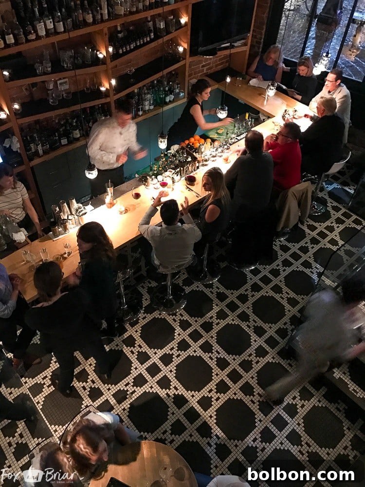 Maximize Your Vancouver Weekend: An Ultimate 36-Hour Itinerary 6 The stylish bar at L'abattoir, a top dining destination in Vancouver, BC, perfect for a memorable evening.