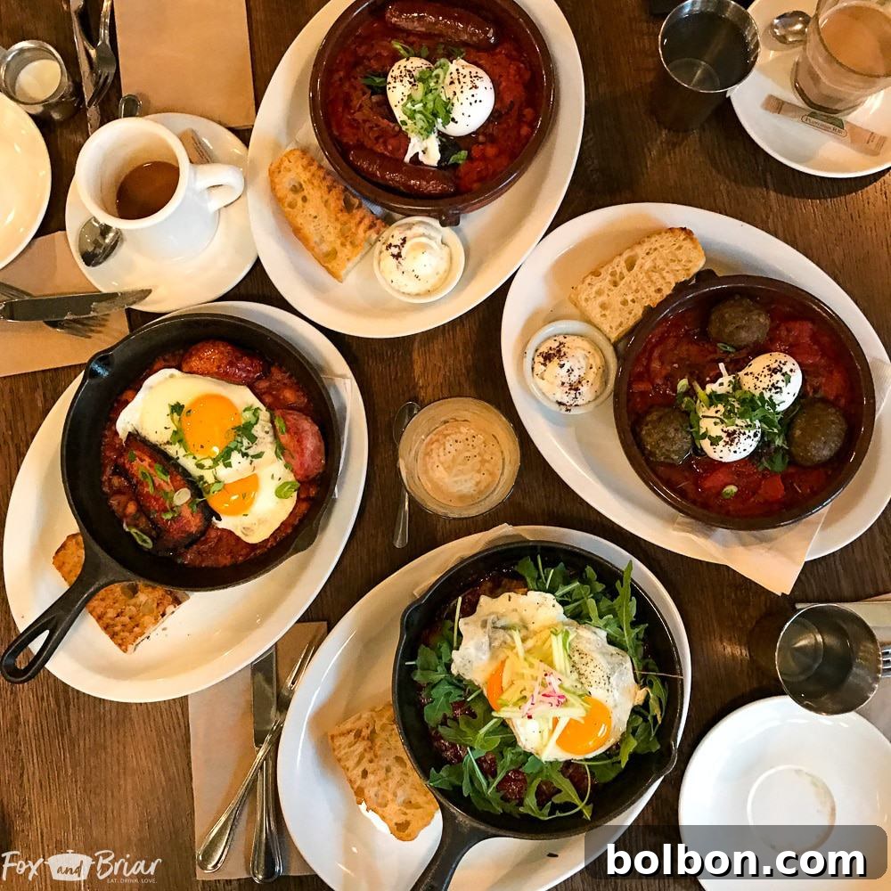 Maximize Your Vancouver Weekend: An Ultimate 36-Hour Itinerary 7 Delightful brunch spread at Cafe Medina, a highly recommended spot in Vancouver for breakfast lovers.