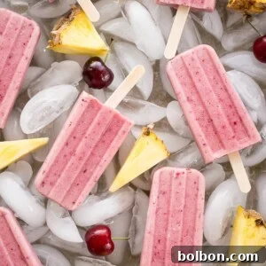 Finished Post-Workout Smoothie Popsicles ready to eat