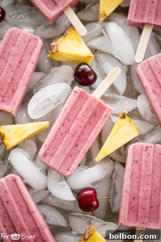 Variety of Post-Workout Smoothie Popsicles in a dish