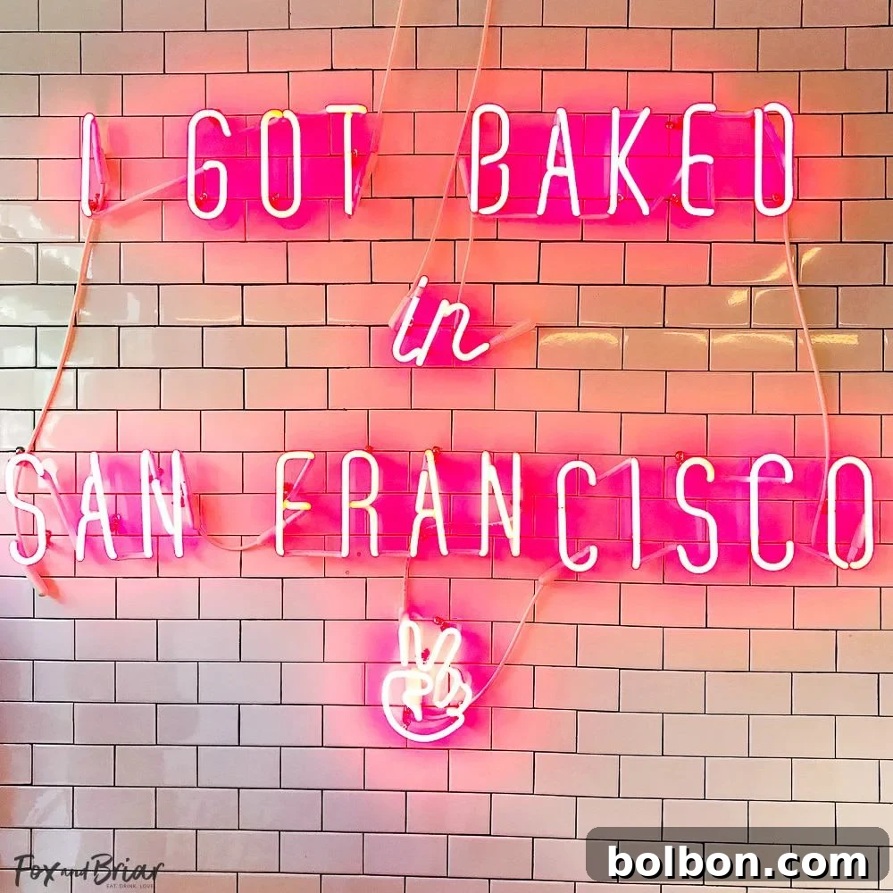Explore San Francisco A 3 Day Weekend Plan 13 Neon Sign at Mr. Holmes Bakehouse. What to do and where to eat in San Francisco. The Ultimate Weekend Travel Guide! How to spend a 3 day weekend in San Francisco | Best places to eat in San Francisco | tourist attractions San Francisco | Weekend trip to San Francisco | Things to do in San Francisco | Underrated things to do in San Francisco