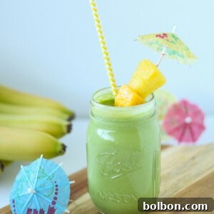 Tropical Green Smoothie from Fox and Briar