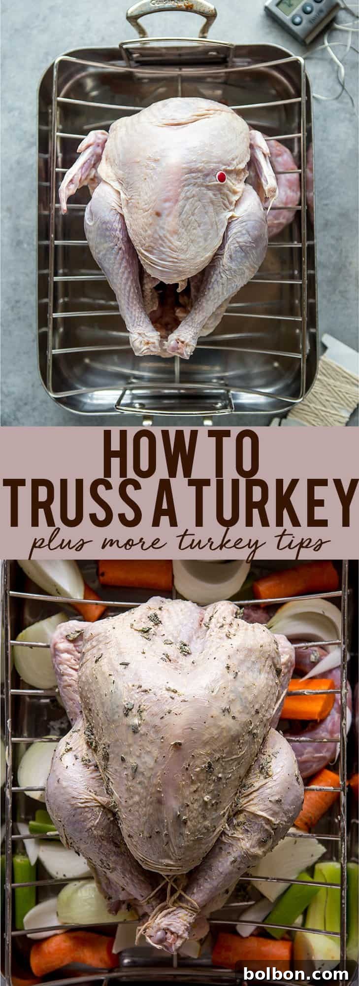 Mastering Your Thanksgiving Turkey Trussing and Essential Tips 3 How to truss a turkey | How to prepare a turkey | How to tie a Turkey | Turkey Tips | Tips for first time hosting thanksgiving | How to make a turkey