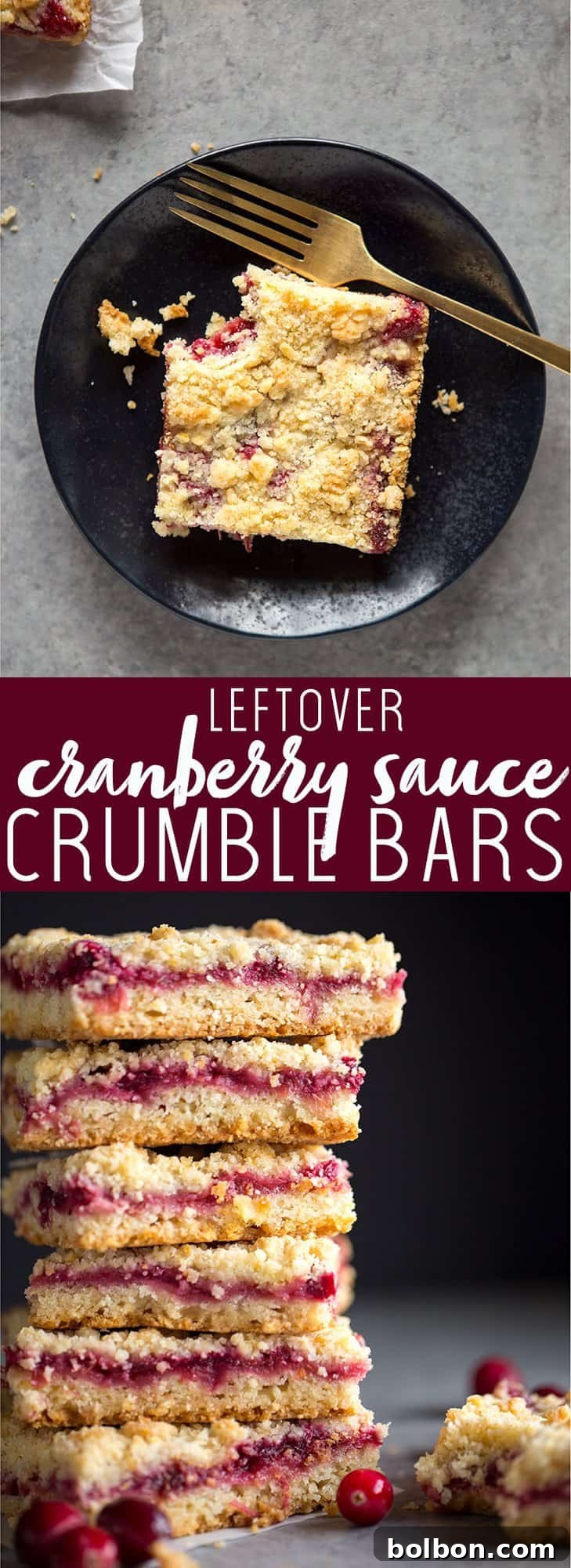 Cranberry Sauce Revival Crumble Bars 3 Easy Cranberry Leftover Dessert