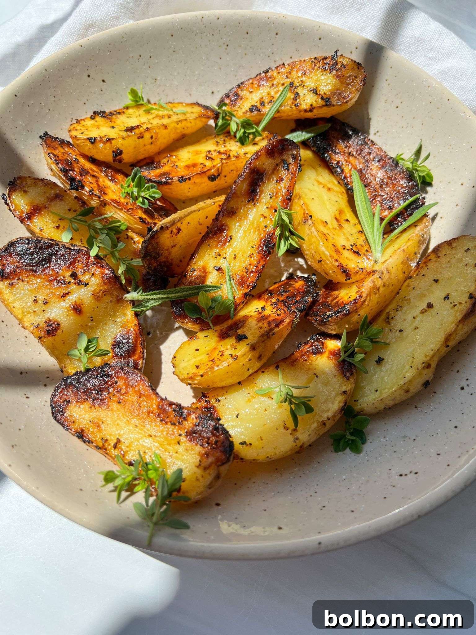 Mediterranean Grilled Lemon-Oregano Potatoes 2 Grilled Greek Potatoes