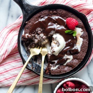 Raspberry Swirl Brownie Sundae for Two