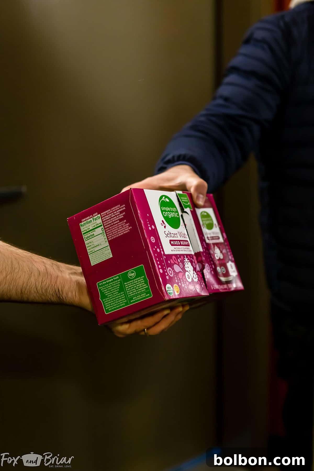 Fresh ingredients for Creamy Pasta with Pancetta and Peas, delivered swiftly by QFC, highlighting the convenience of their new 2-hour grocery delivery service.