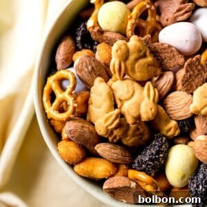 Bunny Bait Easter Trail Mix ready to serve