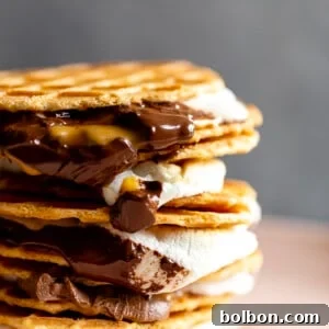 Finished Salted Caramel S'mores on a cooling rack
