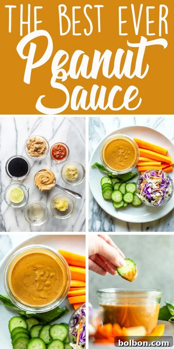 A small serving of fresh Asian Peanut Sauce, with a focus on its natural sheen and appetizing color, suggesting its delightful flavor.