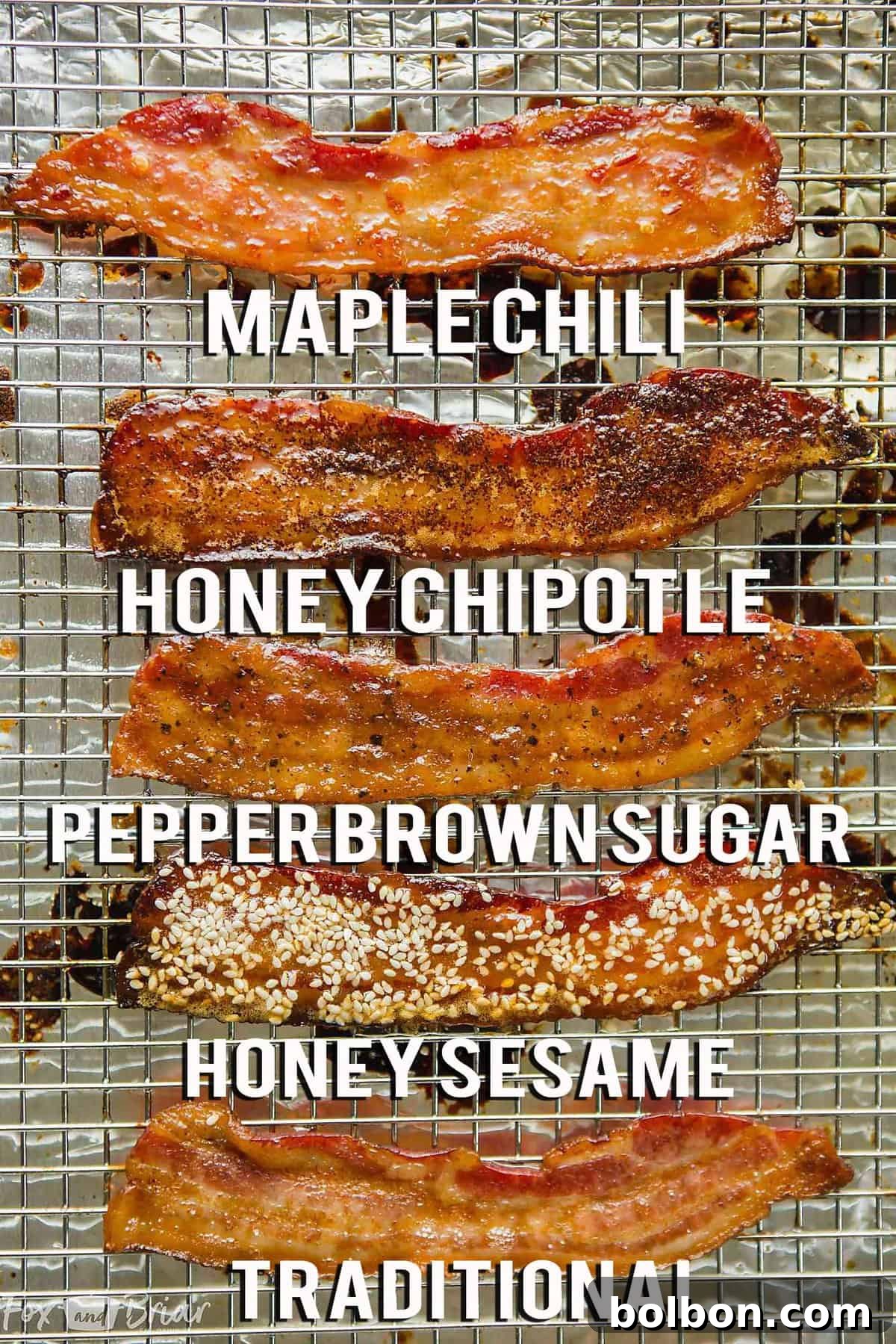 Perfectly crispy oven-baked bacon strips on a sheet pan