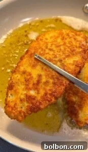 Mama's Italian Chicken Cutlets 12 A pair of fried chicken pieces.