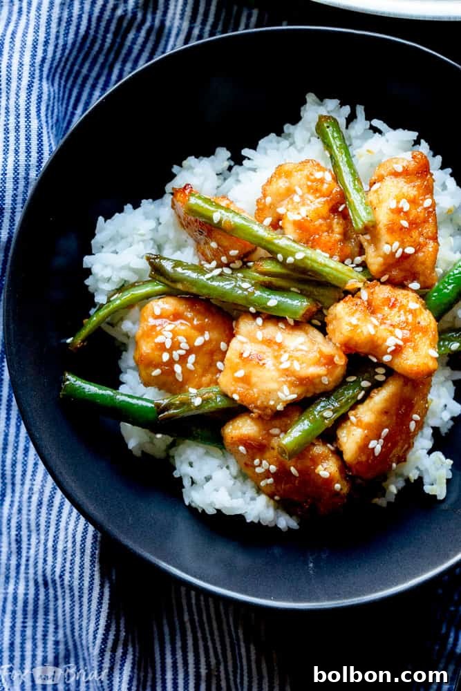 Quick Zesty Lemon Chicken Stir Fry 4 Cooked Honey Lemon Chicken Stir Fry with vibrant green beans, showcasing the delicious and healthy meal.