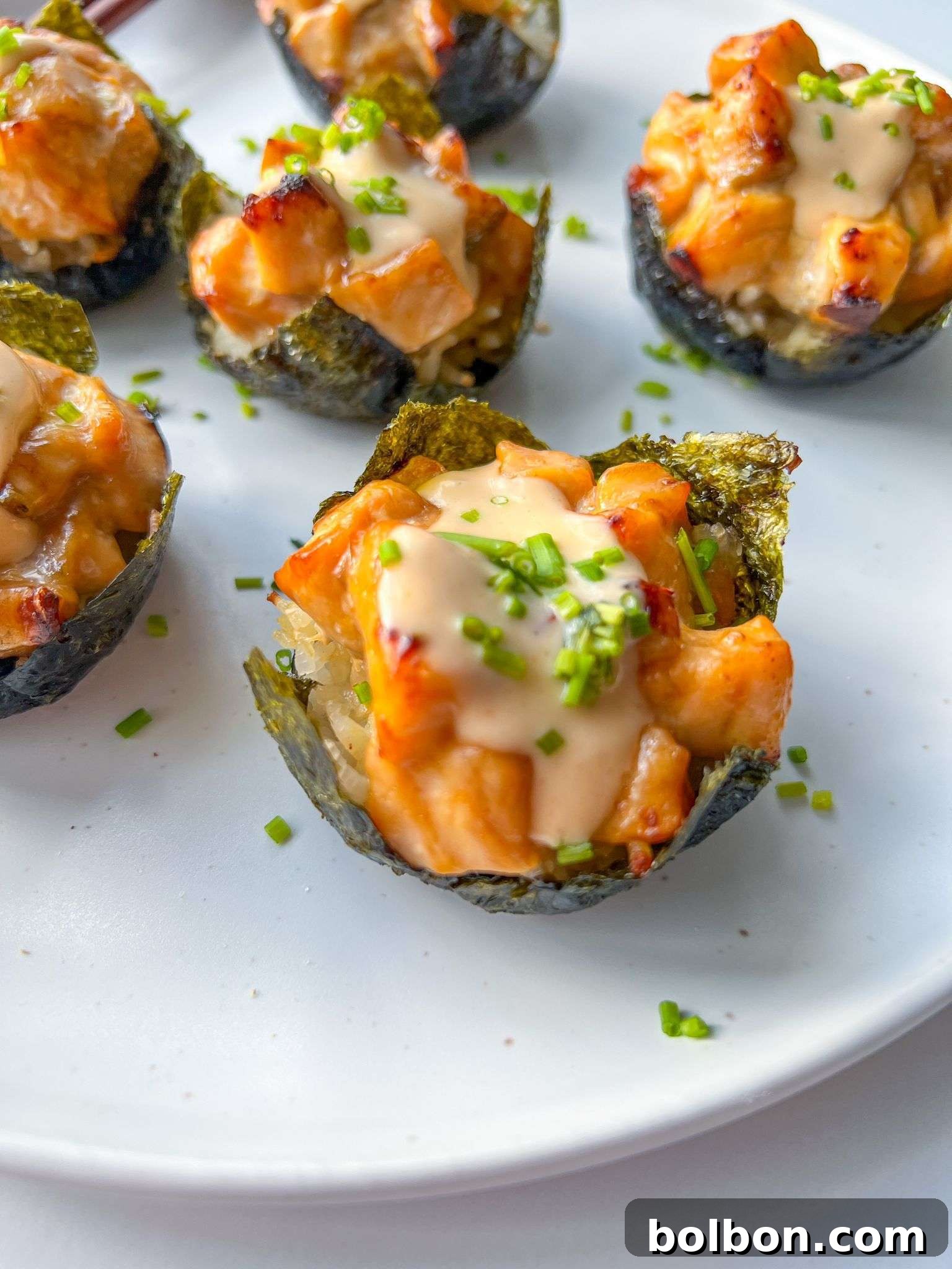 Salmon Sushi Cups